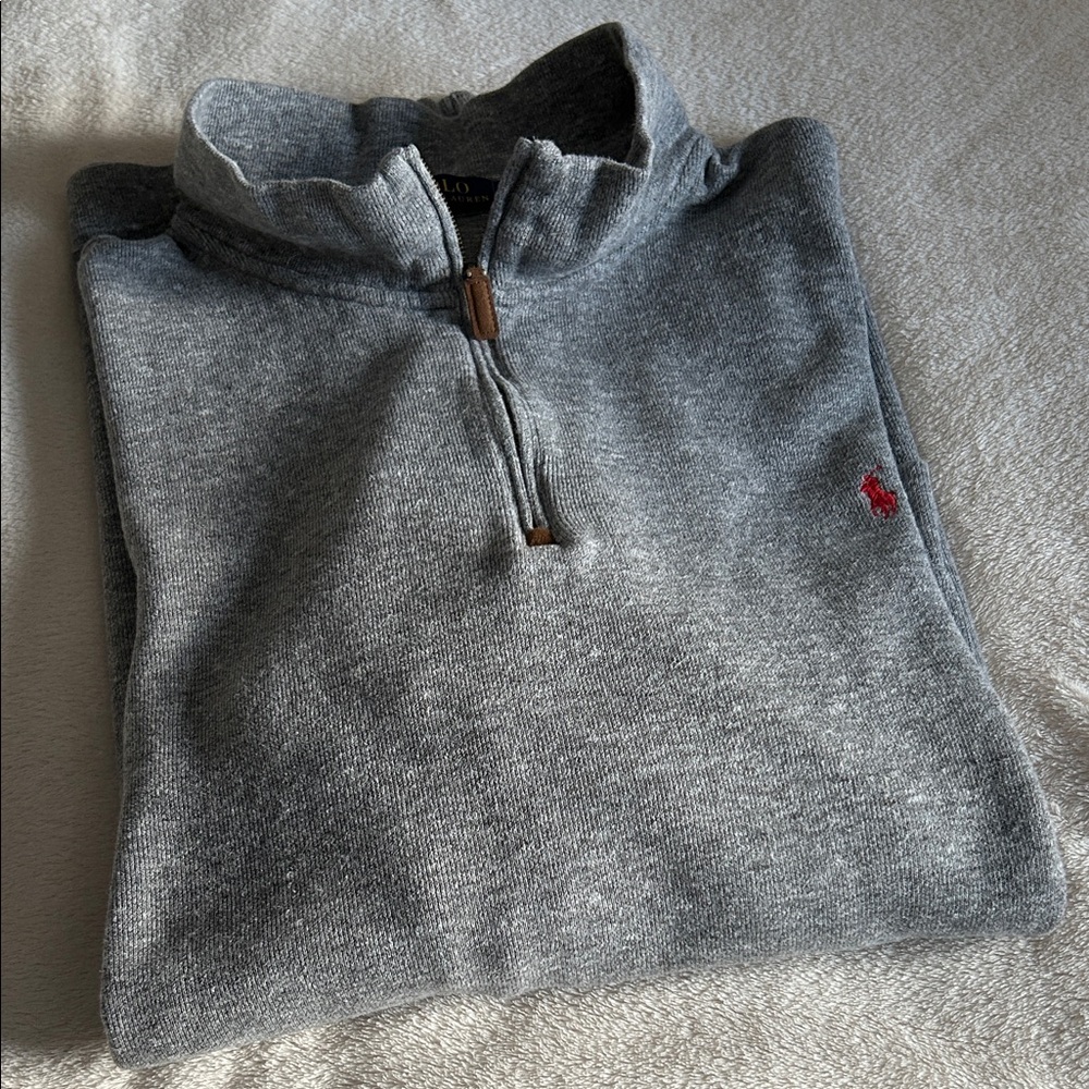 Sweater Polo Ralph Lauren Gray Zip-Up